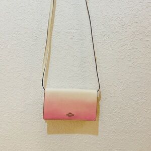 Coach Gradient Pink and Cream Crossbody Bag